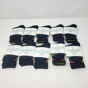 XSmall bombas Crew Socks Performance Arch Support  Lot of 10 Unisex